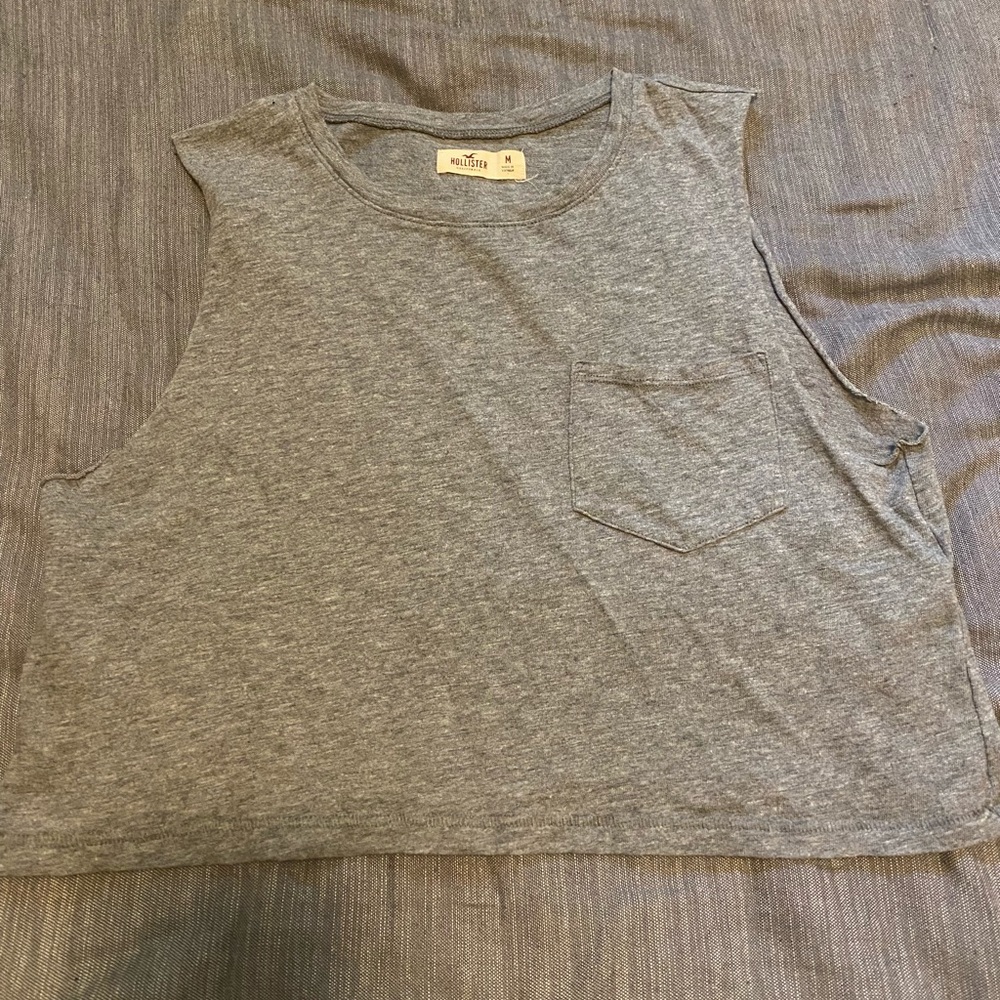 Cut sleeve crop top